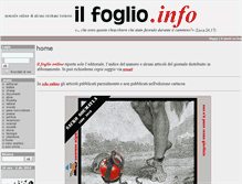 Tablet Screenshot of ilfoglio.info